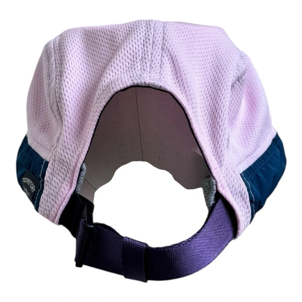 Territory Run Co Summit Canyon Pink and Purple Five Panel Running Hat
